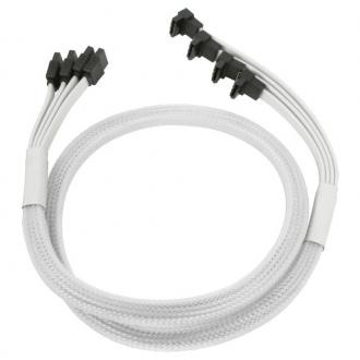  imagen de Nanoxia Cable 4 x SATA3 6Gb/s 85cm Acodado Blanco 84793