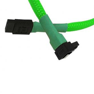  Nanoxia Cable SATA3 6Gb/s 30cm Acodado Verde 69015 grande