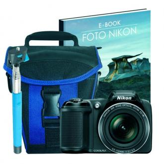  imagen de Nikon CoolPix L340 + Funda + Palo Selfie + Libro Nikon - Cámara Digital 84932