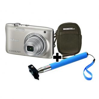  imagen de Nikon CoolPix S2900 20MP Plata + Estuche + Selfie Stick - Cámara Digital 84918