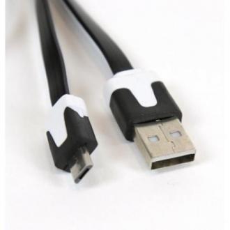  imagen de OMEGA Cable plano microUSB-USB 2.0 tablet/phone 1M 63078