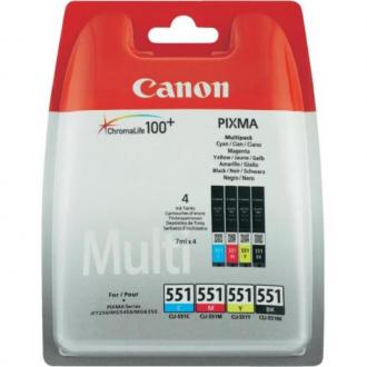  imagen de Canon CLI-551 C/M/Y/BK MULTI PACK SECSUPL VALUE PCK(CYAN MAGNT YLLOW BLCK) 110407