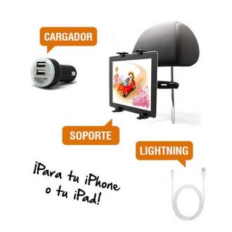  imagen de Pack Soporte + Cable Lightning + Cargador para iPhone o iPad 92879