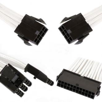  imagen de Phanteks Combo Pack Cables Extensión Placa base 24P/8P/8V Pines Blanco 104206