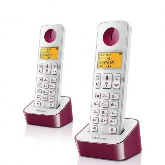  Philips D2102WP/23 Duo Teléfono Inalámbrico DECT 97462 grande