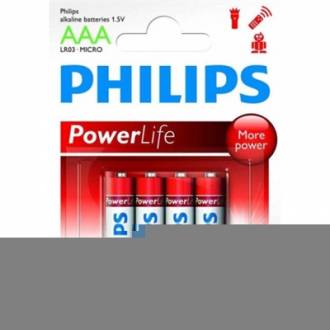  Philips pila alcalina LR03 AAA PACK-4 130174 grande