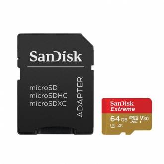  Sandisk Extreme MicroSDHC 64GB + Adaptador SD 130079 grande