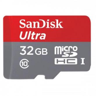  Sandisk MicroSDHC 32GB Ultra Android Clase 10 + Adaptador 113280 grande