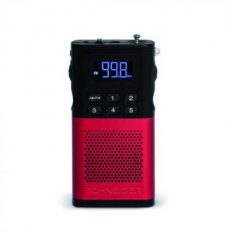  Schneider Piccolo Sintonizador Radio Rojo 121453 grande