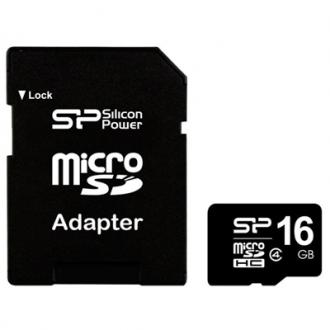  imagen de Silicon Power SP016GBSTH Micro SD Clase 4 16GB c/a 119309