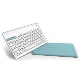  imagen de SilverHT Wireless BT Teclado Inalámbrico Azul y Blanco para Tablets 117182