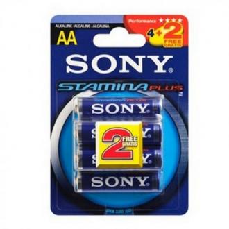  Sony AM3 Pack 4+2 Pilas Alcalinas Stamina Plus AA LR6 121139 grande