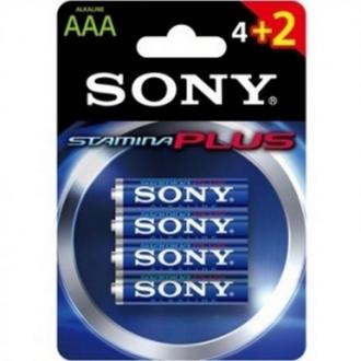  imagen de Sony AM4 Pack 4+2 Pilas Alcalinas Stamina Plus AAA LR3 121145