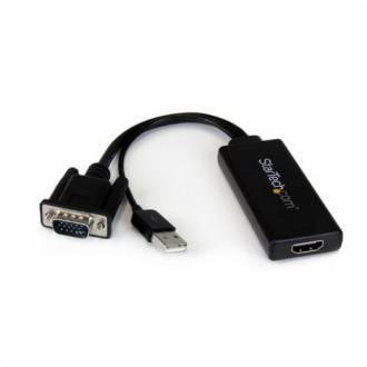  imagen de Startech Adaptador HDMI a VGA con Audio y Alimentación USB 127209