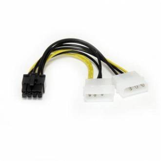  imagen de Startech Cable Adaptador de Alimentación LP4 a PCI Express 8 Pines 15cm 127120