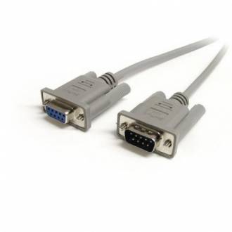  imagen de Startech Cable de Extensión Serial DB9 Macho/Hembra 90cm Gris 123054