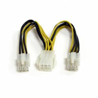  imagen de Startech Cable Divisor de Alimentación PCI Express 6 Pines 15cm 127128