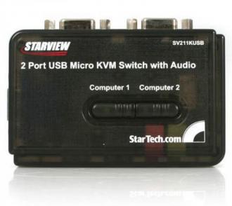  StarTech Kit Conmutador KVM USB + Audio 2 Puertos 69152 grande