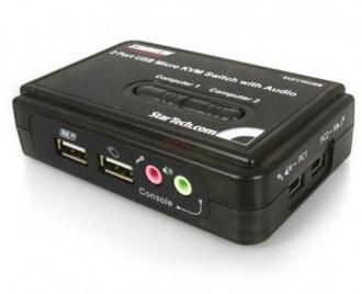  StarTech Kit Conmutador KVM USB + Audio 2 Puertos 69151 grande