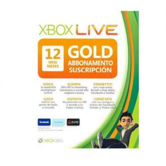  Tarjeta Prepago Xbox 360 Live Gold 12 meses 6123 grande