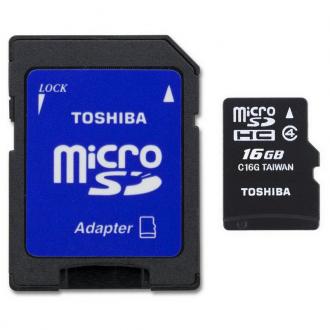  imagen de "MICRO SD TOSHIBA 16GB M102 C4 CON ADAPTADOR" 63730