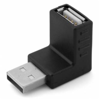  imagen de Unotec Adaptador USB 2.0 Macho/Hembra Acodado 125668