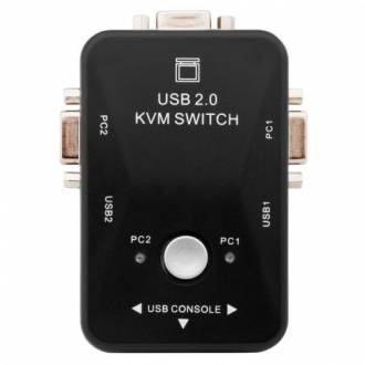  imagen de Unotec Switch KVM Para 2X PC VGA/USB 123102