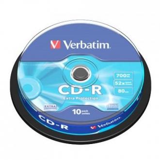  imagen de Verbatim CD-R 700MB/80min 52x 10unidades 63165