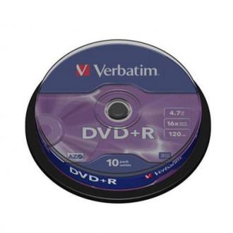  VERBATIM DVD-R 4.7GB 16x Tubo 10 unidades 120386 grande