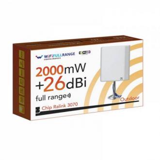  imagen de WiFiFullRange WFR226 High Power Ext. 2W+26dBi USB - Adaptador USB 12722