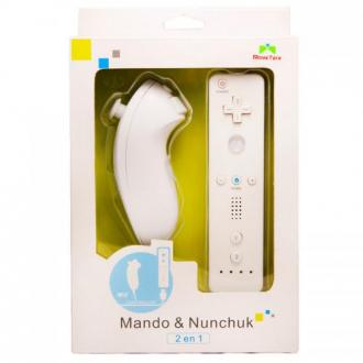  imagen de Wii Mote + Nunchuck Compatible Blanco Wii/Wii U 79033