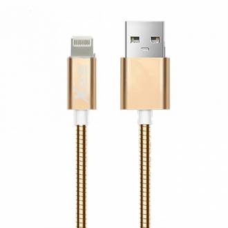  X-One CML1000G Cable USB metal iPhone Oro Rosa 127014 grande