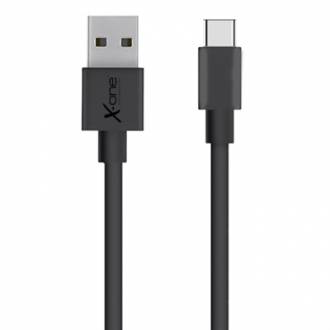  imagen de X-One CPC1000B Cable USB Tipo-C plano Negro 124043
