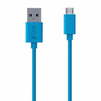  imagen de X-One CPM1000BL Cable micro-USB plano Azul 123848